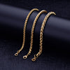 2021  Stainless Steel Plated Gold Keel Chain Bracelet  Jewelry For Women and Men Wedding Birthday Party Gift 4/5/6MM