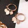 2022 Sweet Ice Cream Hoop Earrings For Women Rose Gold Silvery Color Stainless Steel Earings For Girl Statement Jewelry