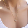 2021  Trend Star Heart Necklace for Women Choker Gold Chain Necklace Coin Pendant On Neck Charms Jewelry Christmas Gift