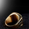 2022 Trendy Bohemian Crystal Inlaid Ring Masonic Ring Men's Ring Accessories Party Jewelry