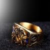 2022 Trendy Bohemian Crystal Inlaid Ring Masonic Ring Men's Ring Accessories Party Jewelry