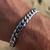 2021  Trendy Cuban Chain Men Bracelet Classic Stainless Steel 3/5/7mm Width Chain Bracelet For Men Women Jewelry Gift