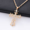 2021 saint light cross pendant necklace for women statement necklace trendy hip hop punk jewlery gift