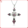 2021 saint light cross pendant necklace for women statement necklace trendy hip hop punk jewlery gift