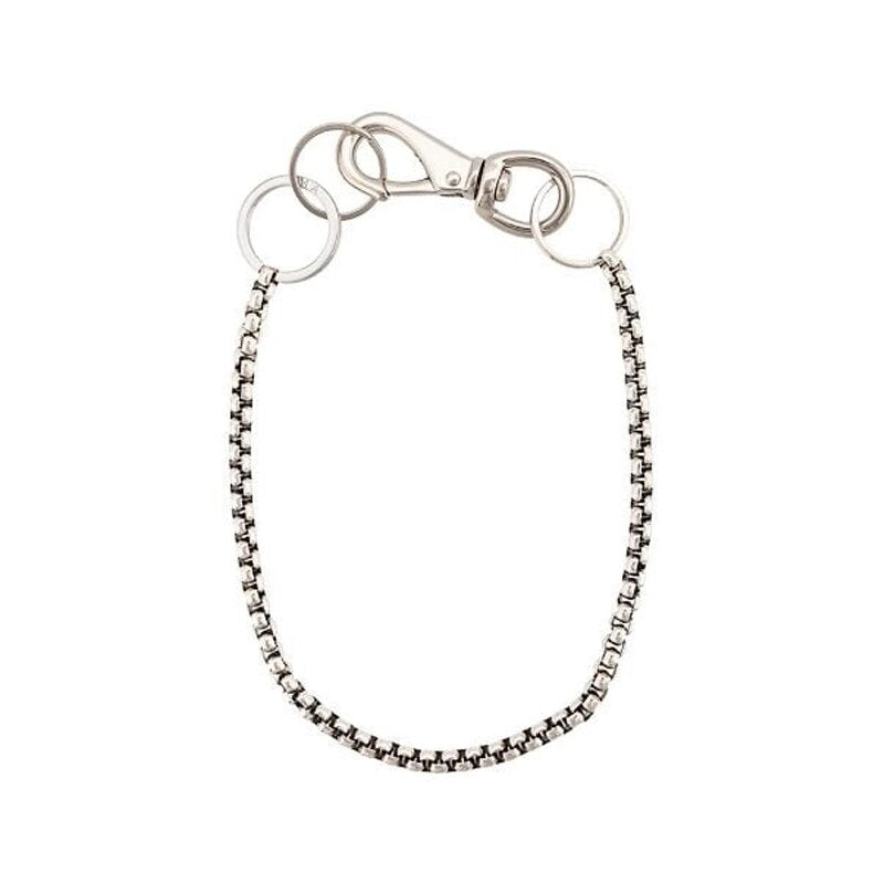 2021 Punk Design Silver color Metal Chain Necklace Simple Women Big Clasp Collares De Moda Hip Hop Style Choker Handmade