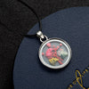 2021 Simple Round Glass Pendant Necklace Real Natural Dried Flower Necklace For Women Charm Gift Jewelry