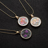 2021 Simple Round Glass Pendant Necklace Real Natural Dried Flower Necklace For Women Charm Gift Jewelry