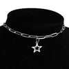 2021 Stainless Steel Choker Chain Necklace Punk Clavicle Short Neck Chain Pendant Necklace For Women Gothic Jewelry