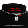 2021 Stainless Steel Choker Chain Necklace Punk Clavicle Short Neck Chain Pendant Necklace For Women Gothic Jewelry