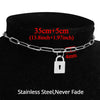 2021 Stainless Steel Choker Chain Necklace Punk Clavicle Short Neck Chain Pendant Necklace For Women Gothic Jewelry
