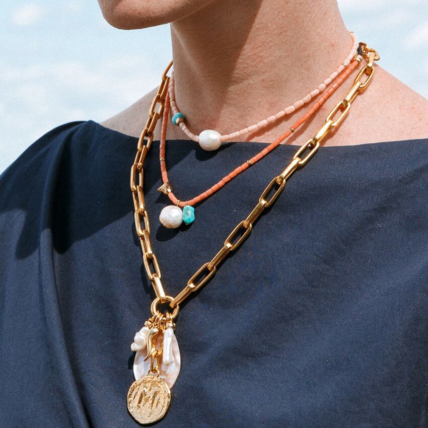 2021 Sweet Coral Necklace Pink Coral Beads Freshwater Pearl women Clothes Decoration Accessories Valentine's Day Gifts