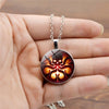 2022 Time Jewel Cthulhu Mythology Glass Dome Skull Pendant Necklace Retro Sweater Chain Alloy Jewelry Men's Women's Gift