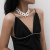 2021 White Acrylic Necklace Punk Resin Chunky Chain Big Pendant Collar Necklaces For Women Statement Jewelry Gift