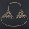 2022 Women Pendant Necklace Body Jewelry Love Hollow Bra Brassiere Body Summer Chains Statement Necklace Jewelry