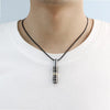 2022 creative titanium steel necklace simple boyfriend gift personalized custom beaded alphabet leather rope couple necklace