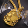 2021 cross-border supply large hip hop Jesus  necklace men's gold necklace