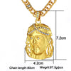 2021 cross-border supply large hip hop Jesus  necklace men's gold necklace