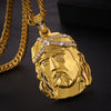 2021 cross-border supply large hip hop Jesus  necklace men's gold necklace
