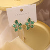 2022 design jewelry exquisite  shiny crystal glass earrings fairy girl party earrings
