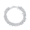 2022  925 Stamp Silver Color ball Bracelet Chain Link women Fine charm Lucky Cuff bangle Christmas
