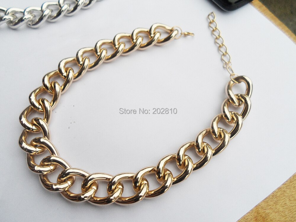 2021 style big necklace,fine quanlity Especially big chunky chain chokers necklaces,collar necklace for women