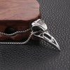 2022 viking crow pendant necklace stainless steel crow skull men and women pendant necklace viking jewelry