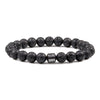 2021 pulsera hombre Cylinder Hematite Bracelets For Men Classic Nature Stone Beads Bracelets & Bangles Homme Yoga Jewelry Gift