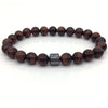 2021 pulsera hombre Cylinder Hematite Bracelets For Men Classic Nature Stone Beads Bracelets & Bangles Homme Yoga Jewelry Gift