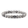 2021 pulsera hombre Cylinder Hematite Bracelets For Men Classic Nature Stone Beads Bracelets & Bangles Homme Yoga Jewelry Gift