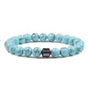 2021 pulsera hombre Cylinder Hematite Bracelets For Men Classic Nature Stone Beads Bracelets & Bangles Homme Yoga Jewelry Gift