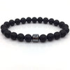 2021 pulsera hombre Cylinder Hematite Bracelets For Men Classic Nature Stone Beads Bracelets & Bangles Homme Yoga Jewelry Gift