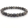 2021 pulsera hombre Cylinder Hematite Bracelets For Men Classic Nature Stone Beads Bracelets & Bangles Homme Yoga Jewelry Gift