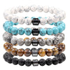2021 pulsera hombre Cylinder Hematite Bracelets For Men Classic Nature Stone Beads Bracelets & Bangles Homme Yoga Jewelry Gift