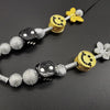 2021 trend hip hop rock necklace smiley skull head versatile unisex suitable for holiday party gifts