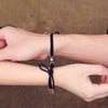2021 2pcs Couples Matching Bracelet Magnet Cute Doll Star Pendant Braslet Elastic Rope Paired Braclet Parent Child Brazalete