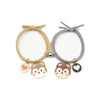 2021 2pcs Couples Matching Bracelet Magnet Cute Doll Star Pendant Braslet Elastic Rope Paired Braclet Parent Child Brazalete
