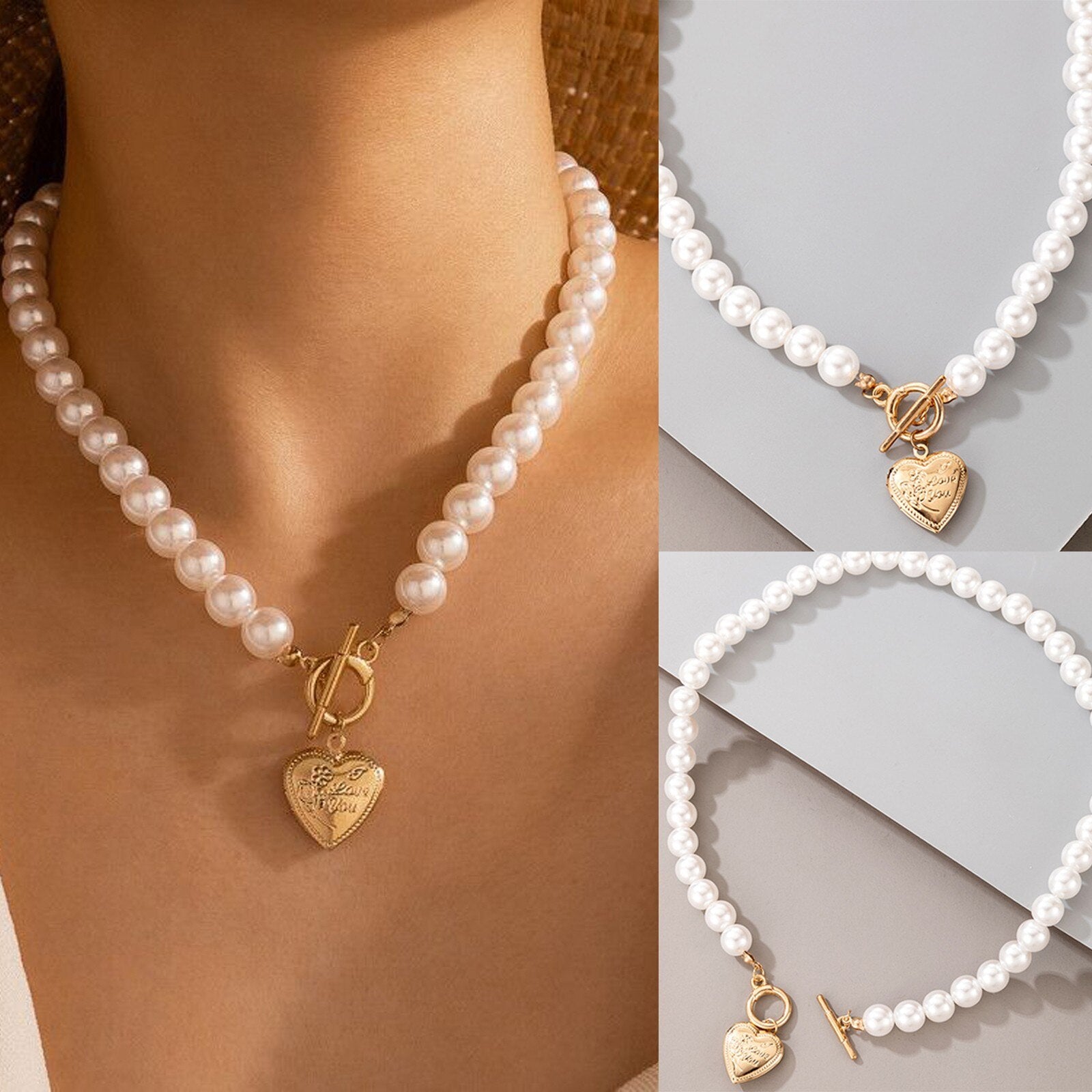 2021 Accessories For Women Chokers Necklace Accessories White Bead Crystal Party Necklace Friend Gift Accessories