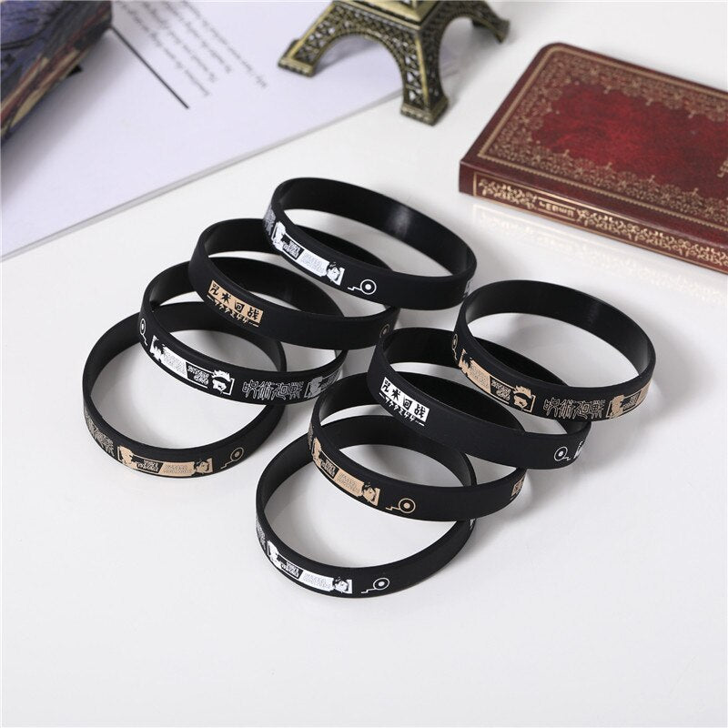 2021 Anime Jujutsu Kaisen Silica gel Sports bracelet rubber Bracelet cosplay Itadori Yuji Props Accessories woman man gift