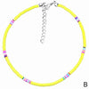 2021 Bohemian 4mm Polymer Clay Necklace Soft Pottery Gift Jewelry Colorful Women Choker Handmade Necklace Collar Surfer Bea M7B9