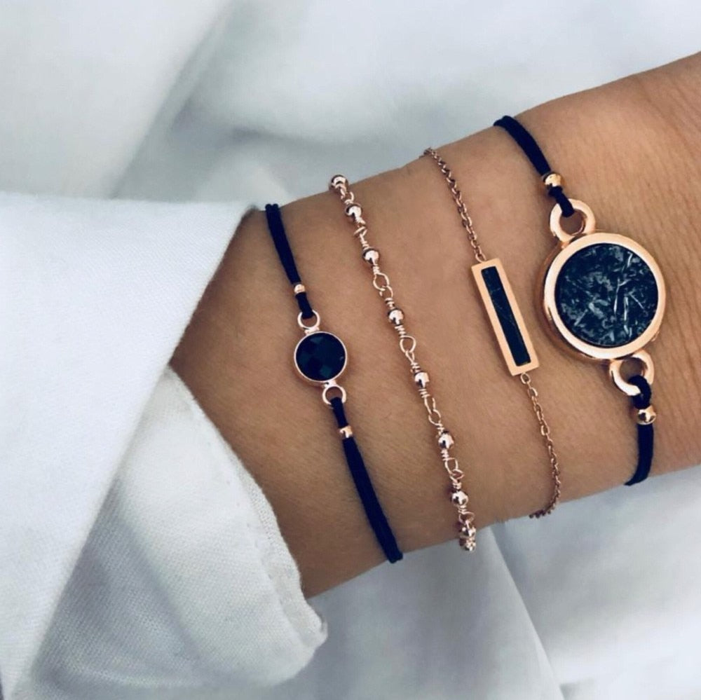 2021 Bohemian Bracelets & Bangles Set Vintage Bead Boho Charm Bracelet For Women Jewelry Accessories Pulseras Mujer Bijoux Femme