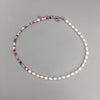 2021 Bohemian Multi-Color Glass Beads Freshwater Pearl Necklace for Women Girls Female Choker Jewelry Drop Shipping