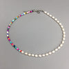 2021 Bohemian Multi-Color Glass Beads Freshwater Pearl Necklace for Women Girls Female Choker Jewelry Drop Shipping