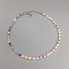 2021 Bohemian Multi-Color Glass Beads Freshwater Pearl Necklace for Women Girls Female Choker Jewelry Drop Shipping