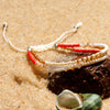 2021 Bohemian Seed Bead Charm Bracelet Set  Design  Selling Ethnic Style Beach Bead Elastic Stretch Bracelet for Women