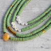 2021 Boho Natural stone Beads Necklace Polymer Clay Necklace Soft Pottery Choker Necklace Handmade Femme Jewelry Gifts
