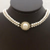 2021 Brand Women Vintage Big Oval Pendants Pearls Chain Necklace Party Fine Jewelry