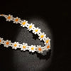 2021 Classic Daisy Collar Ladies Lace Collar Party Casual Boho Style Yellow Flower Hippie Necklace White Jewelry