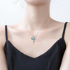 2021 Creative Hummingbird Pendant Necklace Color Epoxy Jewelry Bird Clavicle Chain Women&#39;s Necklace Hand Enamel