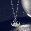 2021 Creative Starry Sky Design Astronaut Necklace Female Roaming Space Clavicle Chain Female Summer All-match Jewelry