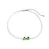 2021 Creative Sweet Handmade Small Frog Clavicle Chain Simple Rice Beads Round Bead Necklace for Women Girls Jewelry Gifts